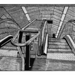 Átjáró linómetszet 2023